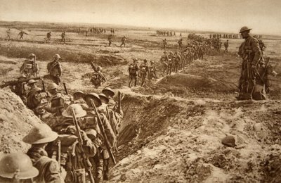 British Infantry Move Forward in the Advance on Cambrai by English School