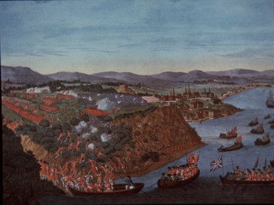 British Take Quebec in Canada from French in 1759 by English School