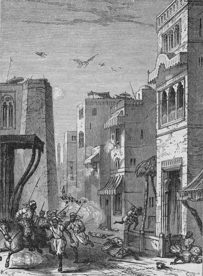 British troops entering Multan by English School