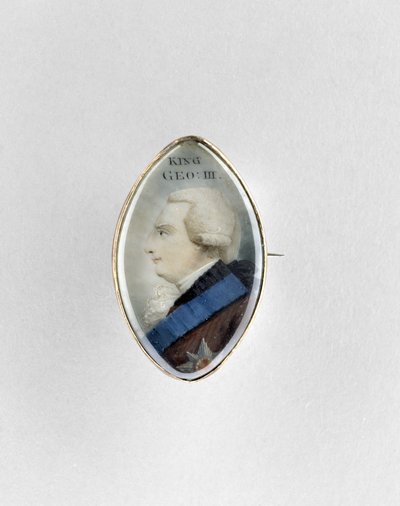 Brooch with Portrait of King George III by English School
