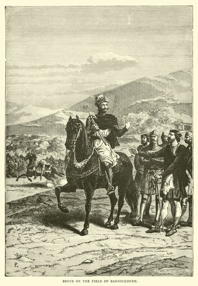 Bruce on the Field of Bannockburn by English School