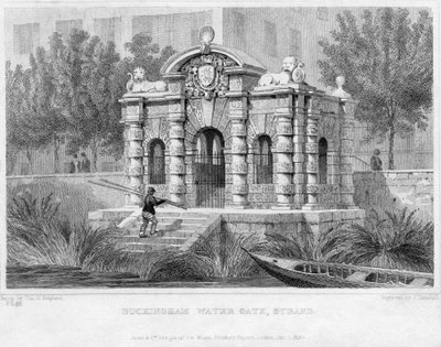 Buckingham Water Gate, Strand, 1830 by English School