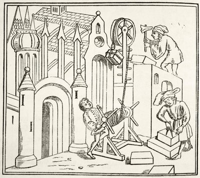 Builders at Work in the 15th Century, from 