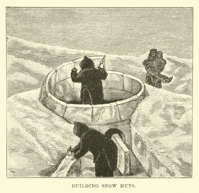Building Snow Huts by English School
