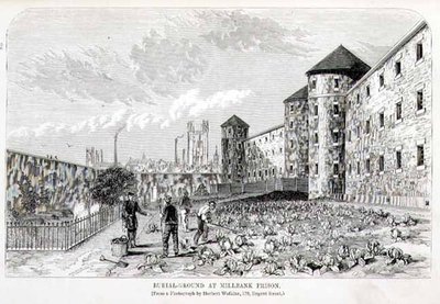 Burial Ground at Millbank Prison, from 
