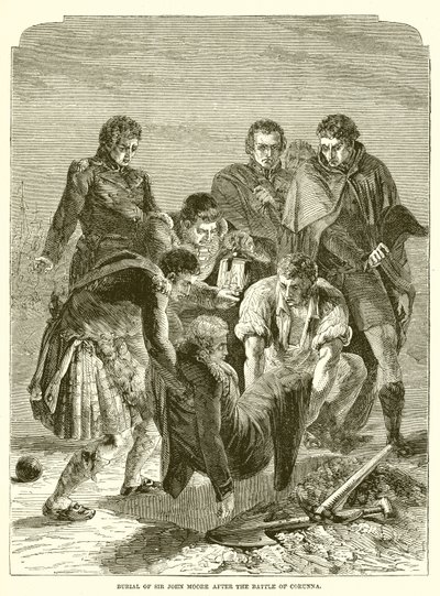 Burial of Sir John Moore after the Battle of Corunna by English School