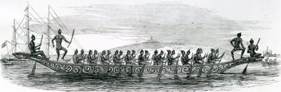 Burmese War Boat by English School