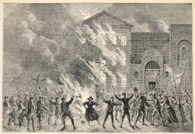Burning of Newgate by English School