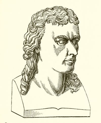 Bust of Schiller by Dannecker by English School