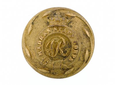 Button, Madras Staff Corps, 1861-1876 by English School