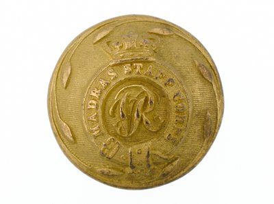 Button, Madras Staff Corps, 1861-1876 by English School
