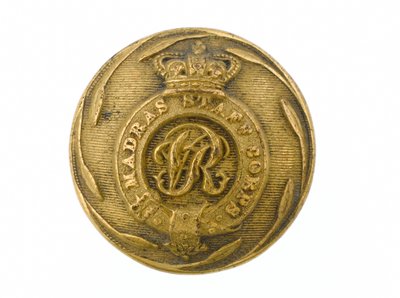 Button, Madras Staff Corps, 1861-1876 by English School