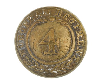 Button, other ranks, 4th Bengal European Regiment, 1855-1861 by English School