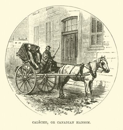 Caleche, or Canadian Hansom by English School