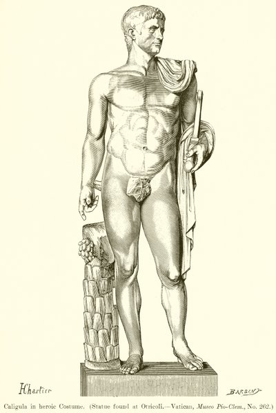 Caligula in Heroic Costume by English School