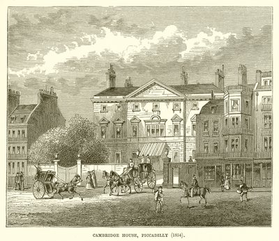 Cambridge House, Piccadilly (1854) by English School