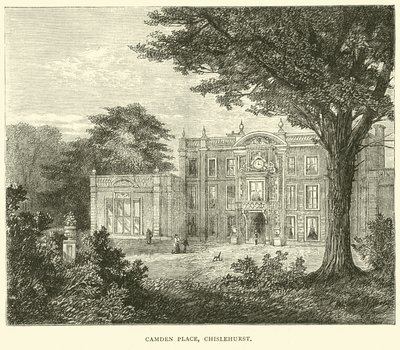 Camden Place, Chislehurst, September 1870 by English School