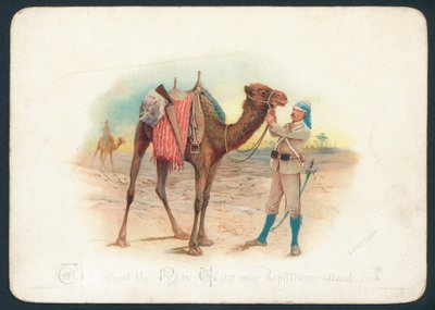 Camel Corps Christmas card by English School