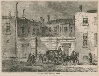 Camelford House, London, 1820 by English School