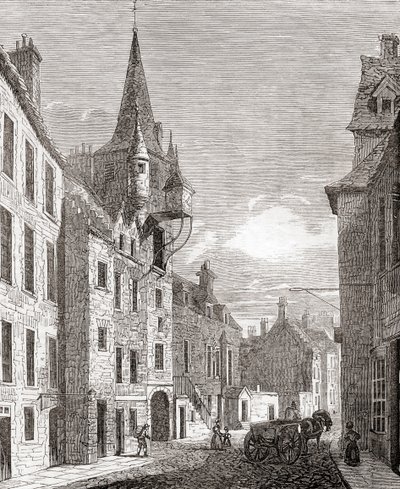 Canongate Jail, Edinburgh, Scotland, from Old England: A Pictorial Museum, Published 1847 by English School
