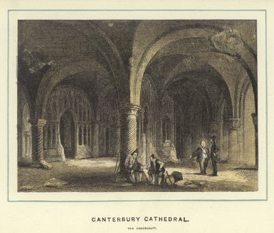 Canterbury Cathedral, the Undercroft by English School