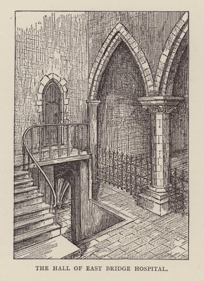 Canterbury: The Hall of East Bridge Hospital by English School