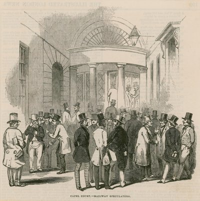 Capel Court - Railway Speculators by English School