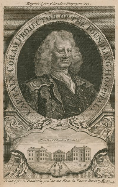 Captain Coram, Projector of the Foundling Hospital by English School