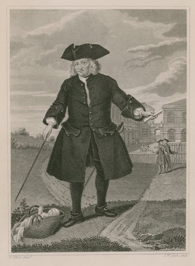 Captain Thomas Coram, Founder of the Foundling Hospital by English School