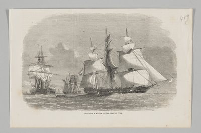 Capture of a Slaver off the Coast of Cuba by English School
