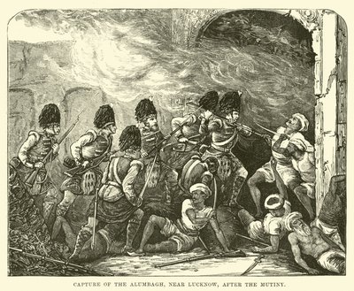 Capture of the Alumbagh, Near Lucknow, After the Mutiny by English School