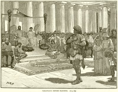 Caractacus Before Claudius by English School