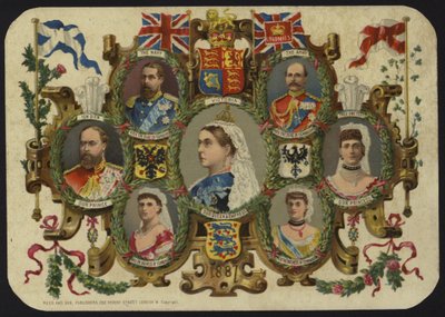 Card celebrating Queen Victoria