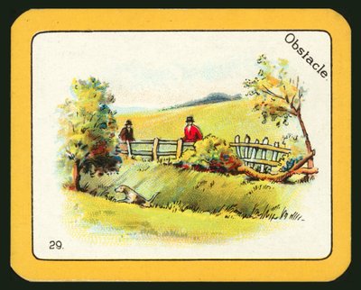 Card from The Black Cat Greyhound Racing Game by English School