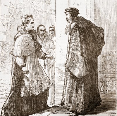 Cardinal Sadoleto visits Calvin by English School