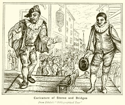 Caricature of Sterne and Bridges by English School