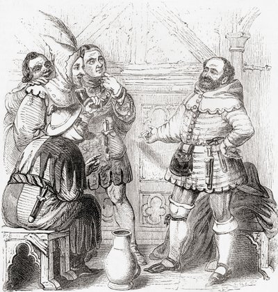 Carpenter, Haberdasher, Weaver, Dyer and Tapestry Maker, from Old England: A Pictorial Museum by English School