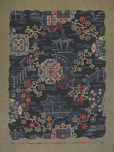 Carpet design by English School