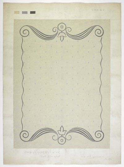 Carpet Design by English School