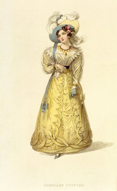 Carriage Costume, Fashion Plate from Ackermann