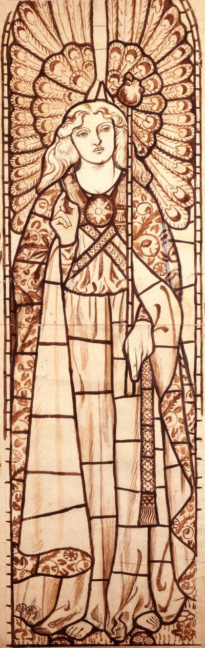 Cartoon for Archangel Raphael, c.1862 by English School