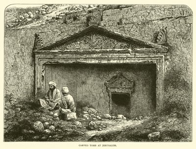 Carved Tomb at Jerusalem by English School