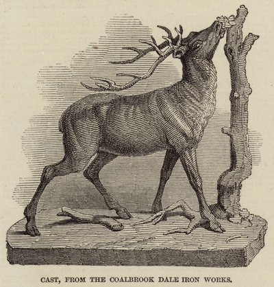 Cast, from the Coalbrook Dale Iron Works (engraving) by English School