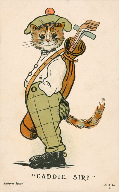 Cat, Scottish golfing caddie by English School