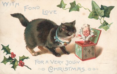 Cat with Jack-in-a-Box by English School