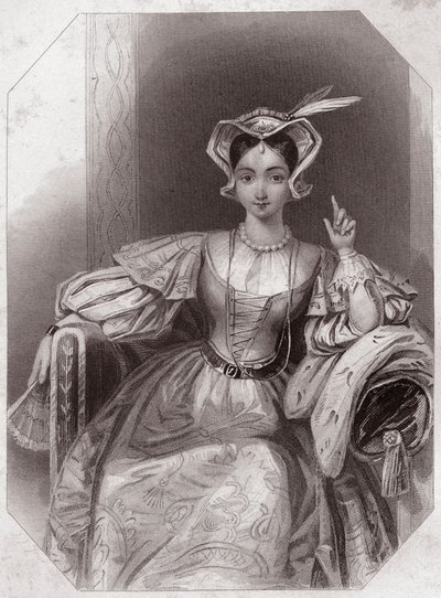 Catherine of France (Henry V) (circa 1838) from Gallery of the Women of Shakespeare by English School