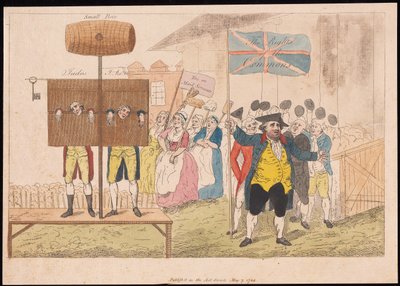 Cecil Wray in the Pillory The Rights of the Commons, pub. 1784 by English School