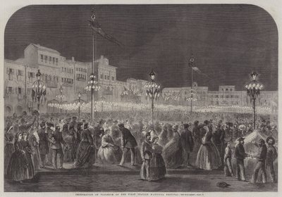 Celebration at Florence of the First Italian National Festival by English School