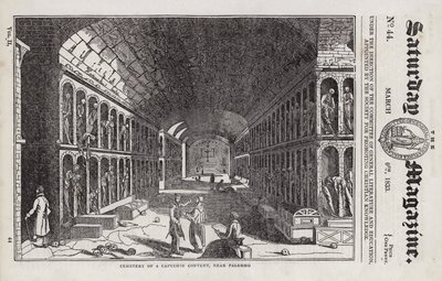 Cemetery, Capuchin Convent, near Palermo, Sicily, Italy by English School