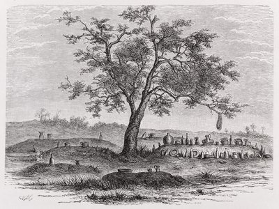 Cemetery and sacred tree in Mbinda, from 